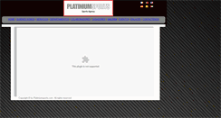 Desktop Screenshot of platiniumsports.com